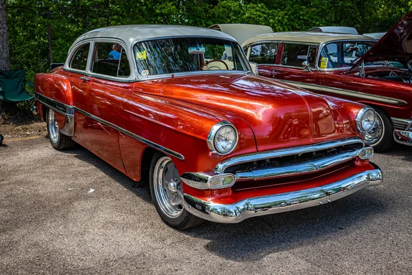 Falcon Heights Juni 2022 Högt Perspektiv Framför Hörnet Chevrolet Belair — Stockfoto