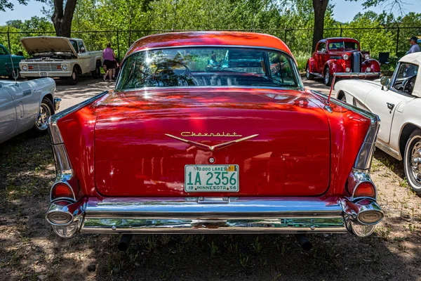 Falcon Heights Junio 2022 Vista Trasera Alta Perspectiva Chevrolet Belair —  Fotos de Stock