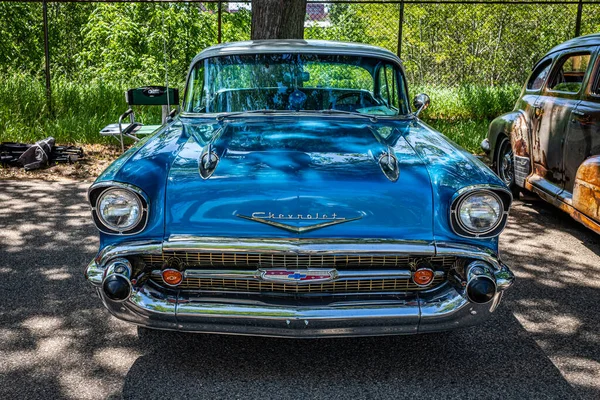Falcon Heights Juni 2022 High Perspective Front View 1957 Chevrolet — Stockfoto