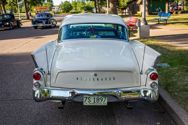 Falcon Heights Junio 2022 Vista Trasera Alta Perspectiva Studebaker Silver —  Fotos de Stock