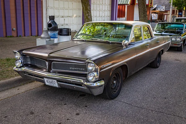 Falcon Heights Juni 2022 Hochperspektivische Frontansicht Einer Pontiac Catalina Türer — Stockfoto