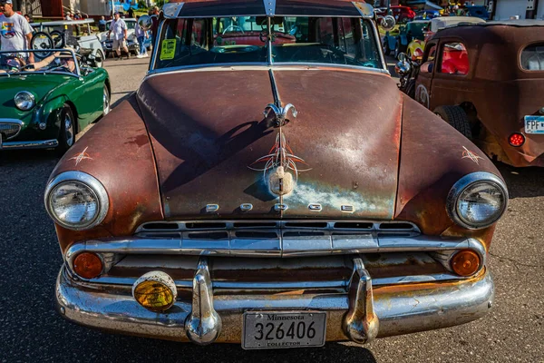 Falcon Heights Június 2022 Magas Kilátás Egy Régi 1952 Dodge — Stock Fotó