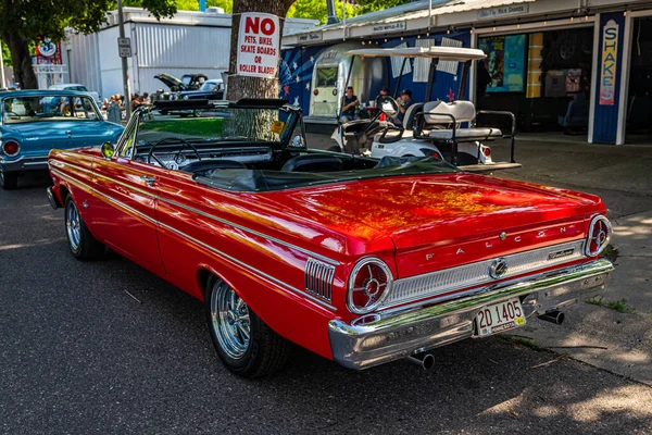 Falcon Heights Czerwca 2022 Widok Tylnego Rogu 1964 Ford Falcon — Zdjęcie stockowe