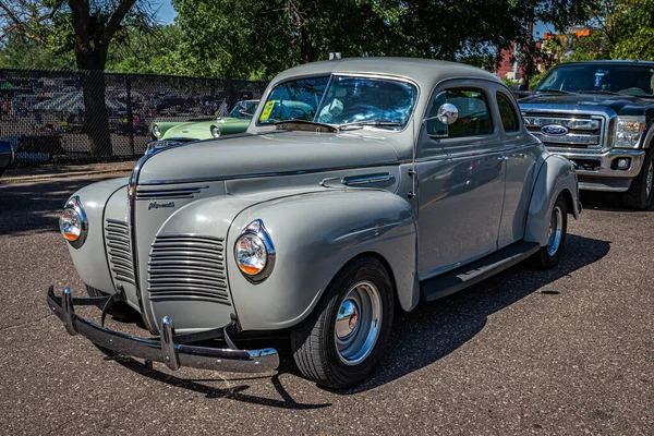 Falcon Heights Junio 2022 Vista Alta Perspectiva Una Plymouth Deluxe —  Fotos de Stock