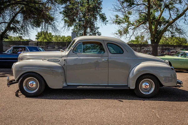 Falcon Heights Juni 2022 High Perspective Side View 1940 Plymouth — Stockfoto