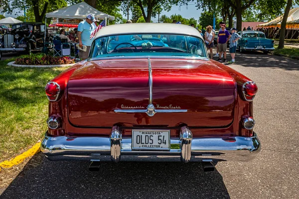 Falcon Heights June 2022 High Perspective Rear View 1954 Oldsmobile — Stock Photo, Image