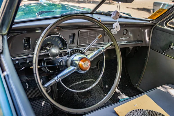 Falcon Heights June 2022 Close Detail Interior View Studebaker Champion — стоковое фото