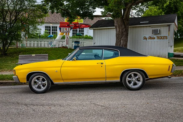 Des Moines July 2022 High View View 1972 Chevrolet Chevelle — 스톡 사진