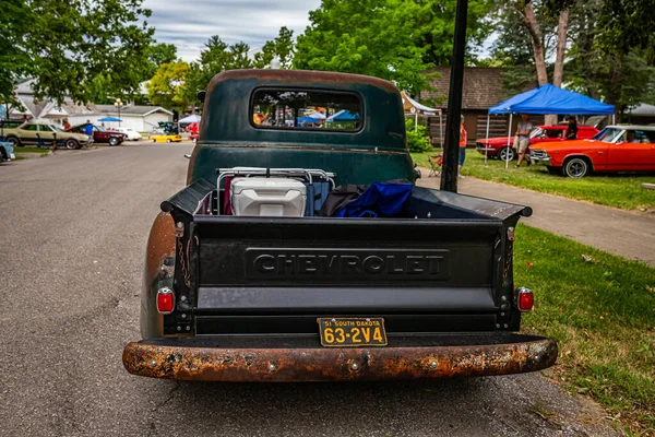 Des Moines Juli 2022 Hochperspektivische Rückansicht Eines Alten Chevrolet Advance — Stockfoto