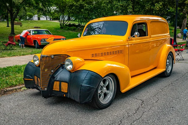 Des Moines Juli 2022 Högt Perspektiv Främre Hörnet 1939 Chevrolet — Stockfoto