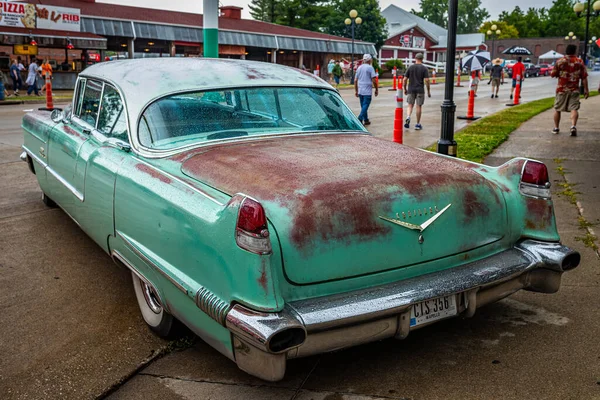 Des Moines Temmuz 2022 1956 Cadillac Sedan Deville Yüksek Perspektifli — Stok fotoğraf