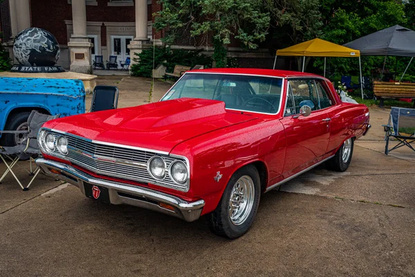 Des Moines Julho 2022 Vista Frontal Alta Perspectiva Chevrolet Chevelle — Fotografia de Stock