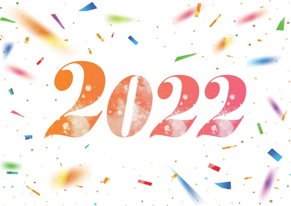 Wektor Biały Wzór Strony Tło Numerem 2021 2022 Roku Kolorowe — Wektor stockowy