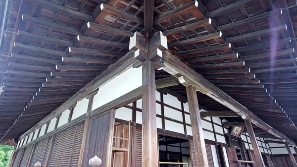 Stará Japonská Tradiční Dřevěná Stavba Chrámu — Stock fotografie