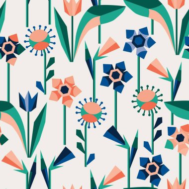 Çiçeklerle kusursuz desen