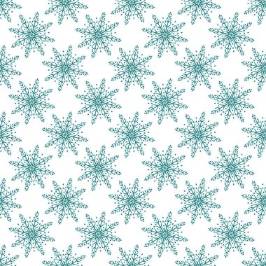 Mavi kar taneleriyle vektör deseni.