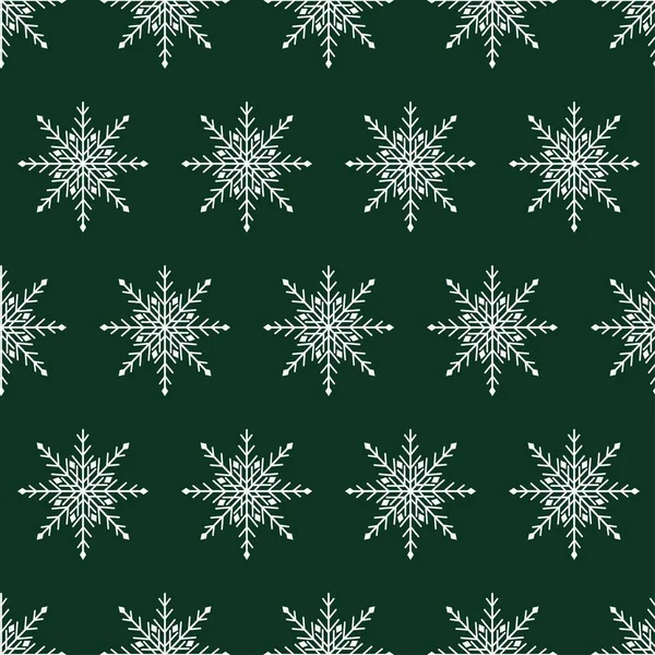 Patrón vectorial con copos de nieve . — Archivo Imágenes Vectoriales