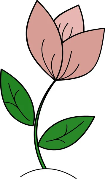 Vector bloem illustratie.Tuinieren boeken. — Stockvector