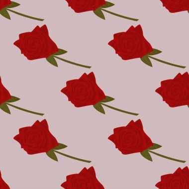 Güllerle süslenmiş, desensiz çiçek deseni.. 