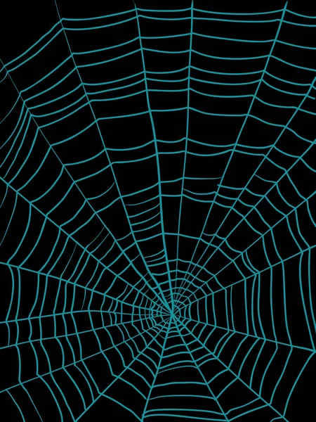 Spindelnät Naturliga Fällor Tunna Klibbiga Trådar Osynlig Fara Serietidning Retro — Stock vektor