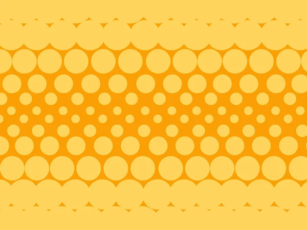 Желтые Круги Фон Абстрактный Геометрический Дизайн Ретро Поп Арт Иллюстрация — стоковый вектор