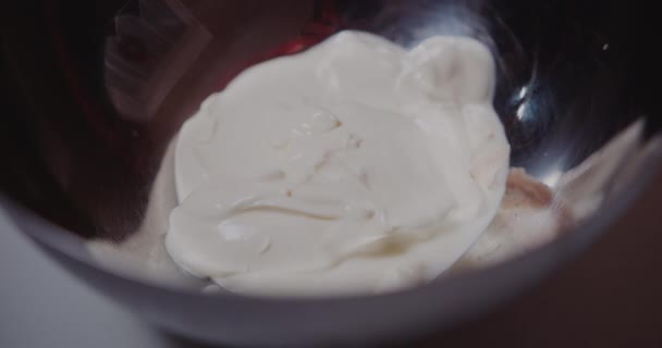 Woman Crushing Yeast in Hands Baking Croissants. — Vídeo de Stock