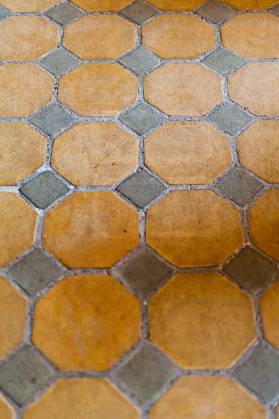 Antiguo patrón de piso de baldosas de piedra —  Fotos de Stock