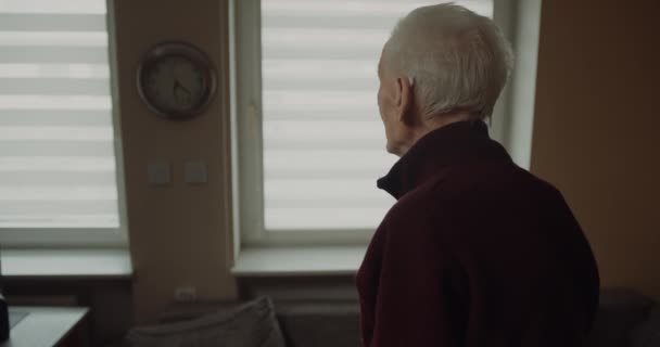 Äldre Senior Man Pensionerad Porträtt — Stockvideo