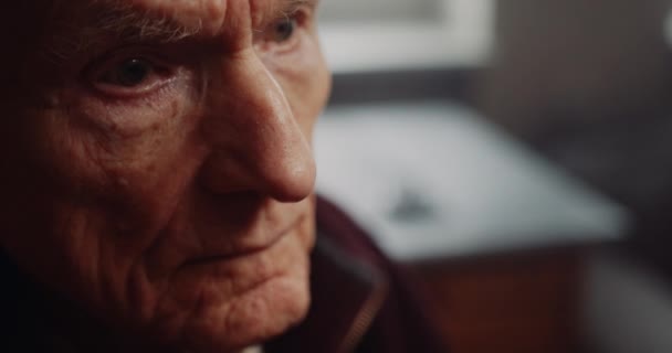 Elderly Senior Man Retired Portrait — Stockvideo