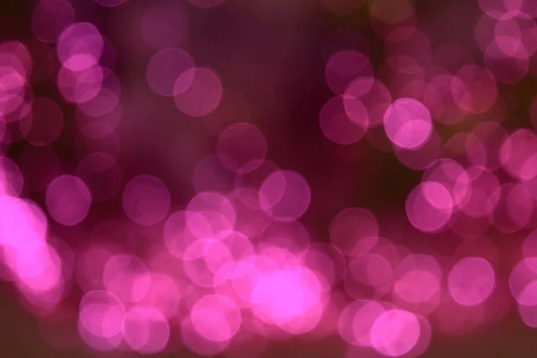 Bokeh Iluminación Interior Círculos Luz Color Rosa Extienden Sobre Fondo Fotos de stock