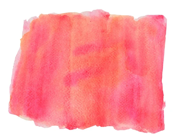 Rojo Con Manchas Color Rosa Fluyen Superficie Color Naranja Aislada —  Fotos de Stock