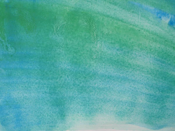 Абстрактный Фон Текстура Картины Синий Зеленый Цветовой Поток Белом Фоне — стоковое фото