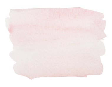 Beyaz arkaplanda izole edilmiş soyut desenli kahverengi renk, suluboya el resmi ve kağıda boyanmış.