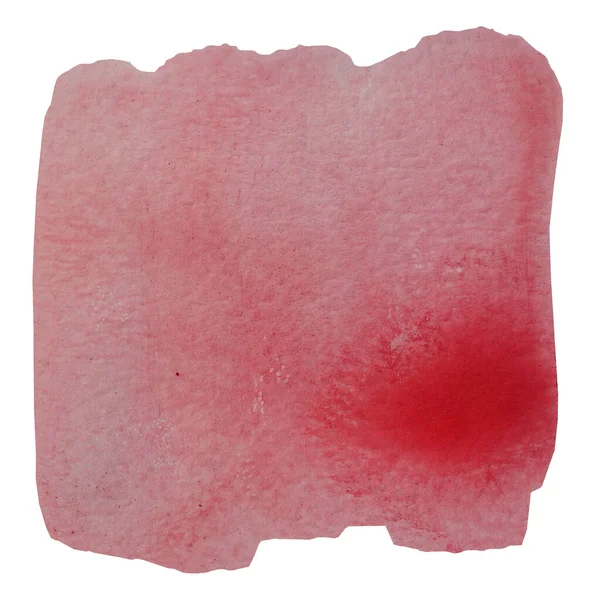Aquarelaanslag Spray Wit Papier Abstracte Achtergrond Met Hand Getekend Rood — Stockfoto