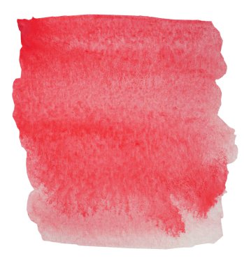 Beyaz kağıda suluboya vuruşu ve sprey, beyaz arkaplanda izole edilmiş kırmızı ve pembe renkli damlalar ile soyut arkaplan