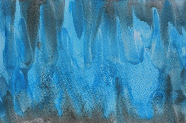 Абстрактный Фон Текстура Картины Черный Цветовой Поток Синем Фоне Иллюстрация — стоковое фото