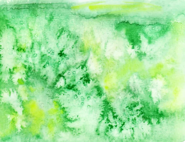 Grüner Aquarell Hintergrund Mit Aquarell — Stockvektor