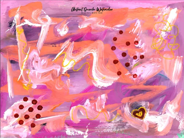 Rose Violet Abstrait Gouache Aquarelle — Image vectorielle