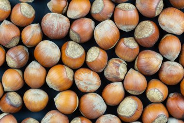 Fındık arka planı. Arka planda yemek olarak kullanılabilir.