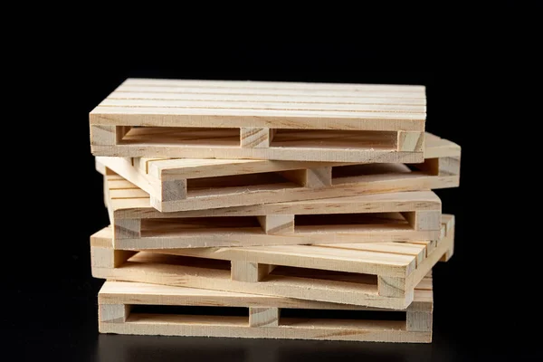 Sturdy Wooden Pine Pallet Used Transportation Storage Euro Pallet Epal — Stock Photo, Image