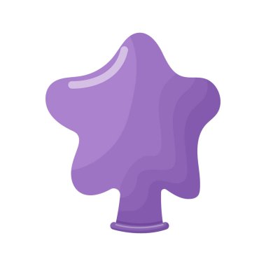 Şişirilmiş hava balonu değil. Beyaz zemin üzerinde izole edilmiş farklı şekil vektör karikatürü şişirilmemiş balon.