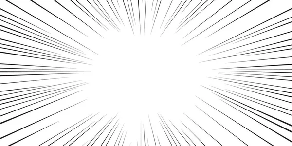 Çizgi roman aksiyon çizgileri. Hız çizgileri Manga çerçevesi. Çizgi film geçmişi. Siyah ve beyaz vektör retro illüstrasyonu. Vektör illüstrasyonu