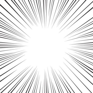 Çizgi roman aksiyon çizgileri. Hız çizgileri Manga çerçevesi. Çizgi film geçmişi. Siyah ve beyaz vektör gösterimi