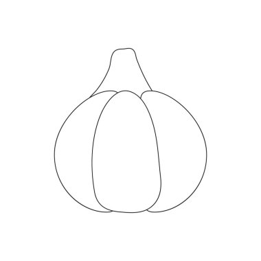 Sarımsaklı çocuklar için boyama kitabı sayfası. Anaokulu eğitimi. Çocuk aktivitesi.