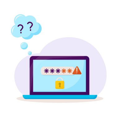 Unutulmuş parola ile giriş sayfası. Unutulmuş parola, anahtar, hesap erişimi, engellenmiş erişim, koruma kavramı