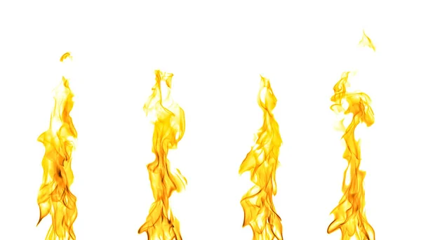 Fogo Abstrato Laranja Vermelha Energia Térmica Amarela Queima Combustível Noite — Fotografia de Stock