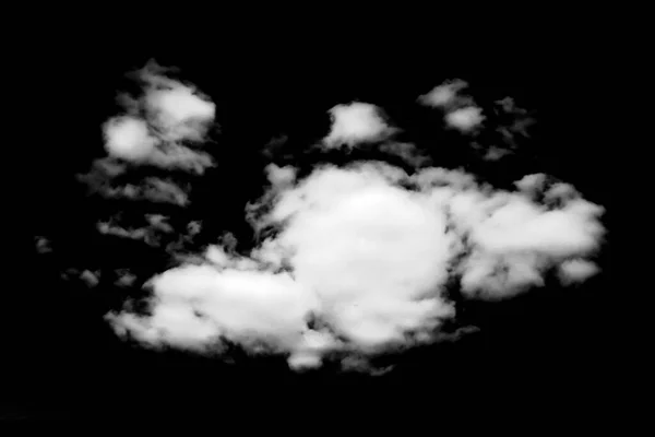 Туман Белые Облака Туман Конструкций Изолированных Черном Фоне — стоковое фото