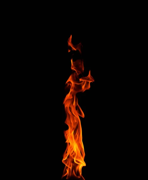 Fire Abstract Red Orange Yellow Heat Energy Burning Fuel Night — Stock Photo, Image