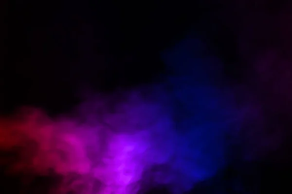 Abstrakte Rauchschwaden Regenbogenfarben Bunte Wellen Wirbel Isoliert Auf Schwarzem Hintergrund — Stockfoto