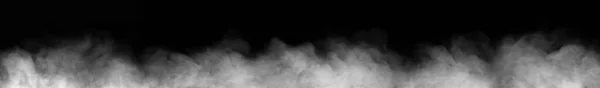 Панорама Диму Сухого Льоду Білий Туман Пар Повітрі Абстрактним Вихром — стокове фото